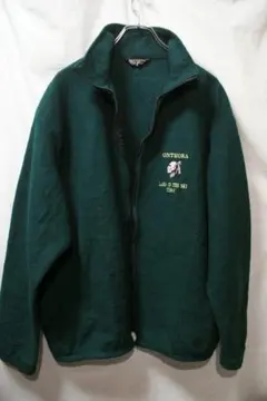 アメリカ製　ヴィンテージ　グリーン　AUBURN　フリースジャケット　USA製