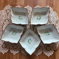 有田焼　明宝窯第一陶器　佐賀錦角鉢小皿