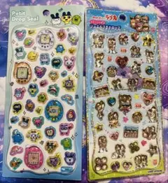 【正規品】カミオジャパン たまごっち プチドロップシール ラブ友シール