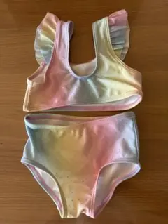 水着 ベビー 女の子 ビキニ H&M グラデーション レインボー キラキラ