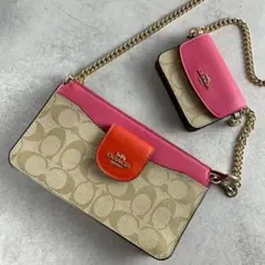 ✨極美品✨コーチ　ポピー　ショルダーバッグ 2way クロスボディ　シグネチャー