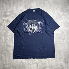 タルテックス　Tシャツ プリント　犬　稲妻　アメリカ古着　2XL 4505のサムネイル