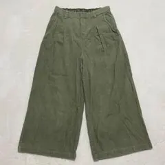 アズノウアズ◇コーデュロイ イージーパンツ ワイド フレア ゆったり タック