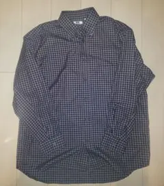 UNIQLO U Lサイズ ツイルオーバーサイズシャツ ブラウン