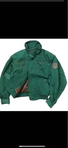 90s 短丈 ボンバージャケット 裏地ペイズリー 中綿 Tech サイバーパンク