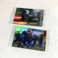 サラブレッドホースコレクション ツインウエハース ロゴタイプ メジロマックイーン