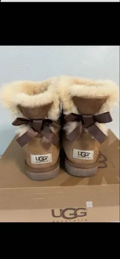 UGG W MINI BAILEY BOW 6 チェスナット♦︎23センチ