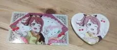 THEキャラ　ラブライブ！　虹ヶ咲　上原歩夢　缶バッジ　ホログラムカード　セット