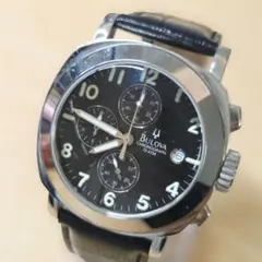 美品】BULOVA ブローバ BVV402 メンズ腕時計 クロノグラフ 稼働品