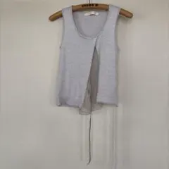 Ray Cassin ライトグレー ニットベスト　フリーサイズ
