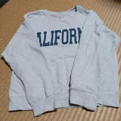 長袖　トレーナー　140　グレー