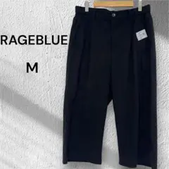RAGEBLUE アンクルパンツ M ブラック ポケット付き 夏用スボン 涼しい