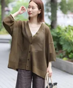 【美品】JOURNAL STANDARD relume／メッシュカーディガンのサムネイル