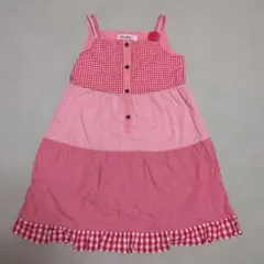 familiar ノースリーブ ワンピース 120cm ピンク
