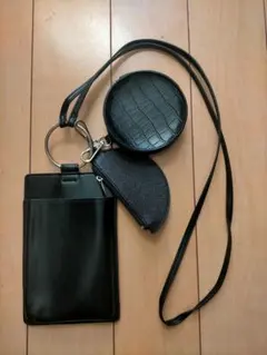 ブラック ショルダーバッグ 合成皮革