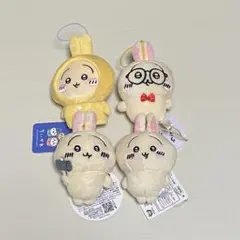 ちいかわ うさぎ ぬいぐるみ マスコット 指先パペット トンカチ めがね ナガノ