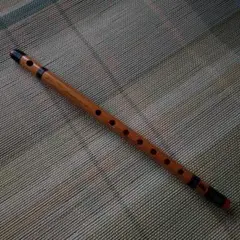 竹笛 バンスリ F管 Small Size 竹製 インド ネパール古典音楽プロ用