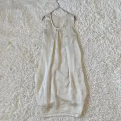 Red JASPER アイボリー ノースリーブ ワンピース ルーズフィット
