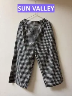 SUNVALLEY ギンガム　パンツ 新品タグ付き