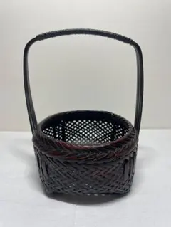 竹籠 菓子器 喰籠 煎茶道具 手付き籠 竹籠 菓子器 喰籠 煎茶道具 手付き籠 - メルカリ