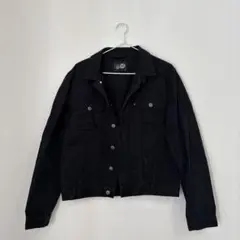 メンズ　ブラック　デニム　ジャケット　M