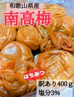 和歌山県産 南高梅 はちみつ漬け 訳あり 400gのサムネイル