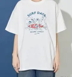 freak's store セサミストリート SURF プリント 半袖 Tシャツ