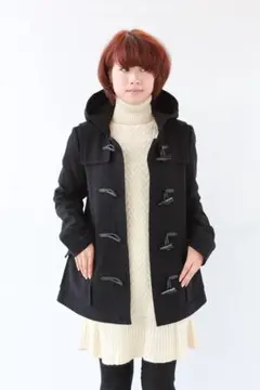 秋冬春★TheoryダッフルコートPサイズ（5〜7号）ブラック　雑誌掲載品？