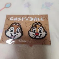 チップとデール 刺繍ワッペン セット