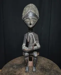 西アフリカ アシャンティ族　櫛　壁掛 Old African Trivalart 西アフリカ アシャンティ族 櫛 壁掛 アフリカ木彫り 置き物 - メルカリ