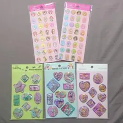 ディズニープリンセスウォーターシール&ストーンシール 5点セット