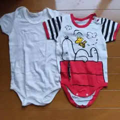 スヌーピー 半袖ロンパース 70cm未満