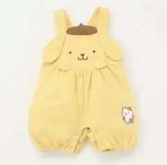新品未使用 バースデイ ポムポムプリン サロペット カバーオール　ロンパース
