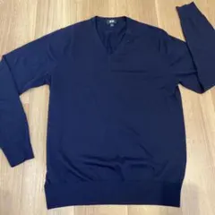 vネック ネイビー