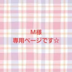 M様専用ページです