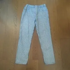 CINEMA CLUB ストレッチパンツ ウエストゴム チェック