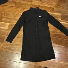 美品】フレッドペリー ♡シャツワンピース♡フィッシュテールUK10 白