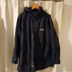 Carhartt 黒 フード付きロングコートジャケット