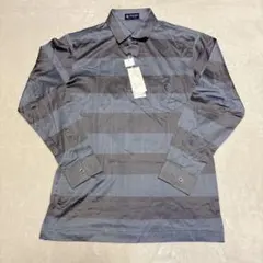 新品 90s オースチンリード 長袖ポロシャツ ボーダー グレー系 Lのサムネイル