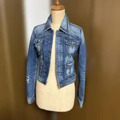 マウジー　ウォッシュ加工　デニムジャケット