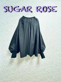 SUGAR ROSE シュガーローズ ボリューム袖ブラウス ブラック