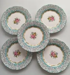 ロイヤルアルバートエンチャントメント　18cm デザートプレート　5枚セット