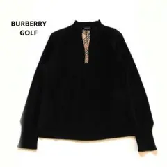 BURBERRY GOLF バーバリー ゴルフノバチェック パイルニット L