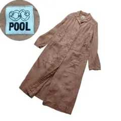 IDEE　POOL　いろいろの服　ワークコート　リネン　アトリエシャツ　茶
