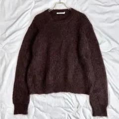 美品　アレキサンダーワン　クルーネック　モヘヤ　ニット　セーター　ブラウン系　Sのサムネイル