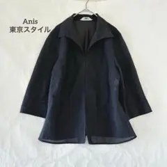 Anis 東京スタイル シアーシャツジャケット 七分袖 ホック ブラウス Ｌ