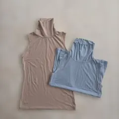 ユニクロ　ハイネック タンクトップ 2点セット　Mサイズ