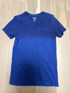 グラデーションブルー Vネック Tシャツ