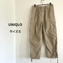 ユニクロ カーゴパンツ ベージュ サイズＳ ウエストゴム カジュアル