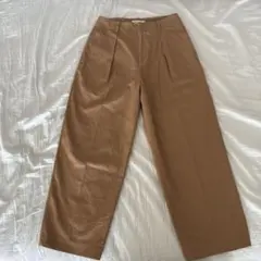 【TOMORROWLAND】クロップドパンツ　キャメル　32